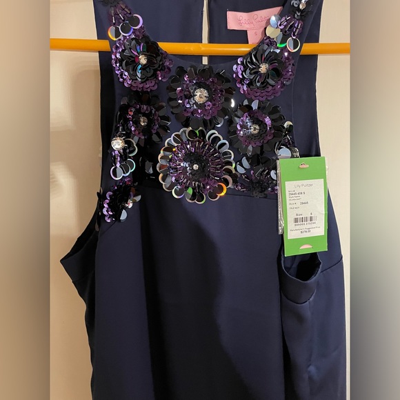 Lilly Pulitzer Navy Celsea Shift Dress - Picture 4 of 4